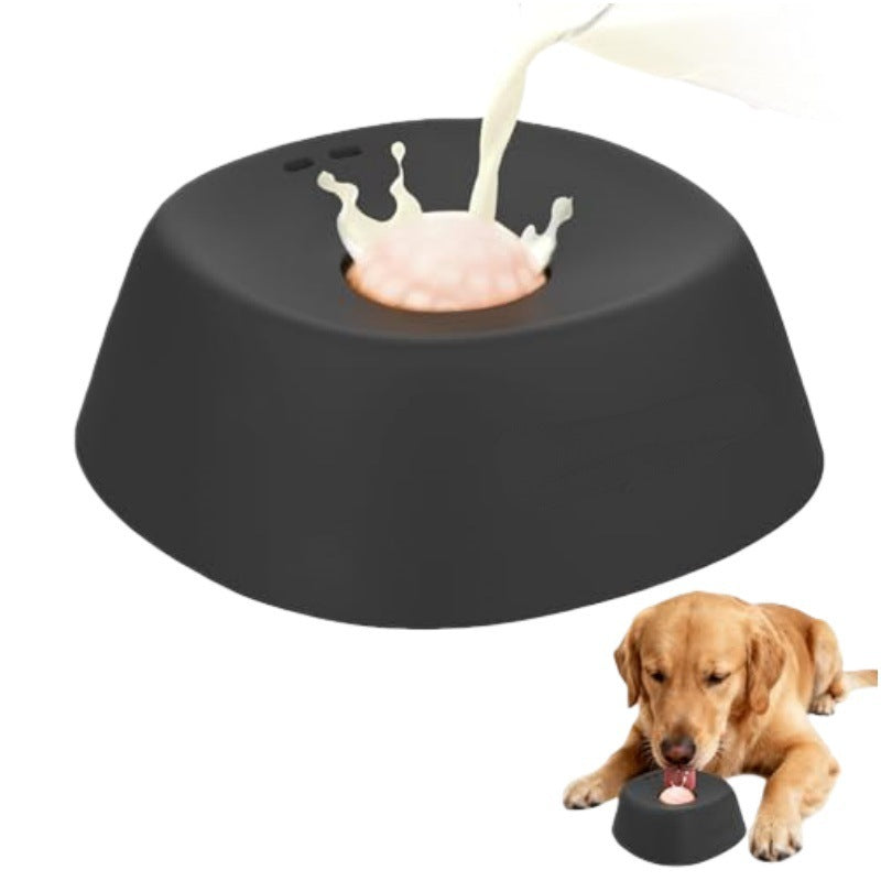 Portabel och halkfri hundslicksskål