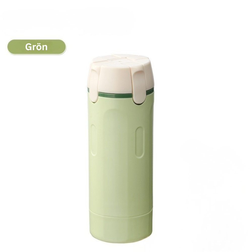 Grön resedispenser – fräsch färg med samma praktiska 4-i-1 funktion