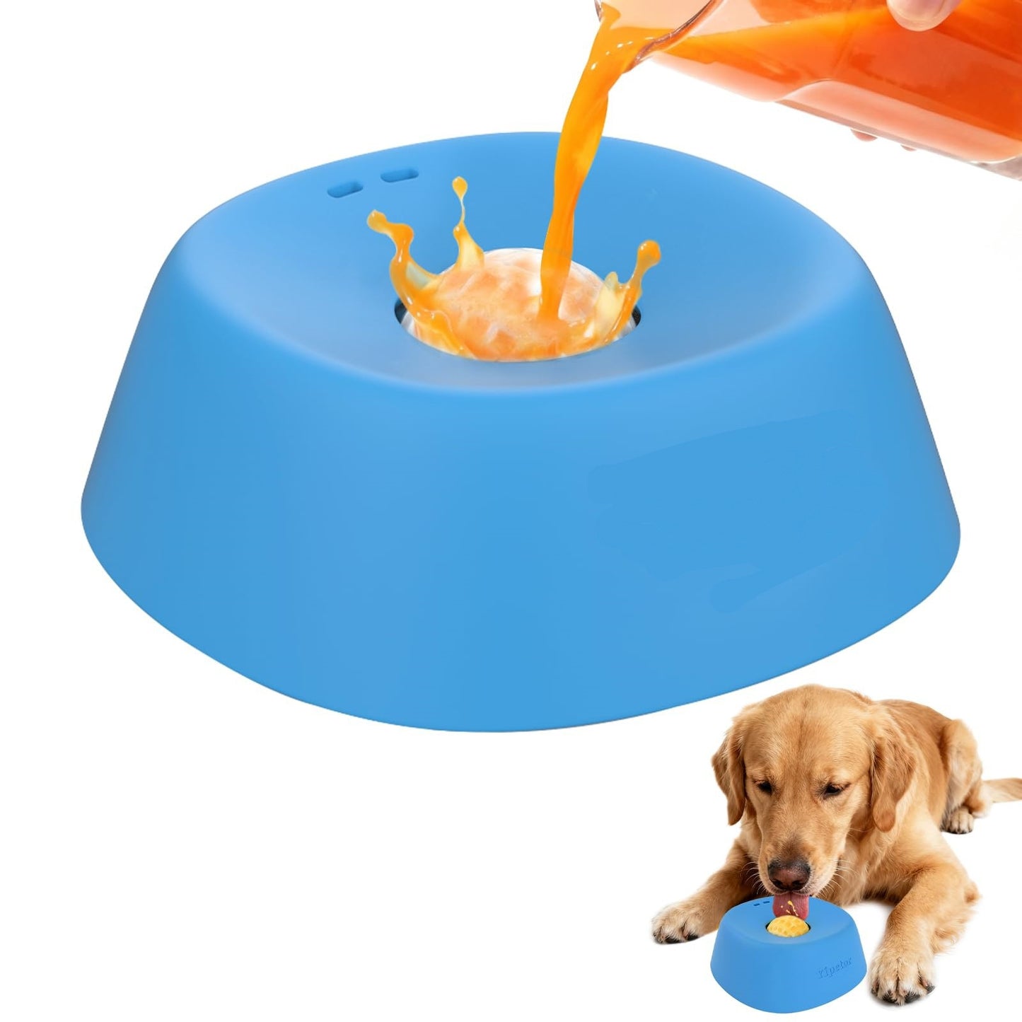 Portabel och halkfri hundslicksskål