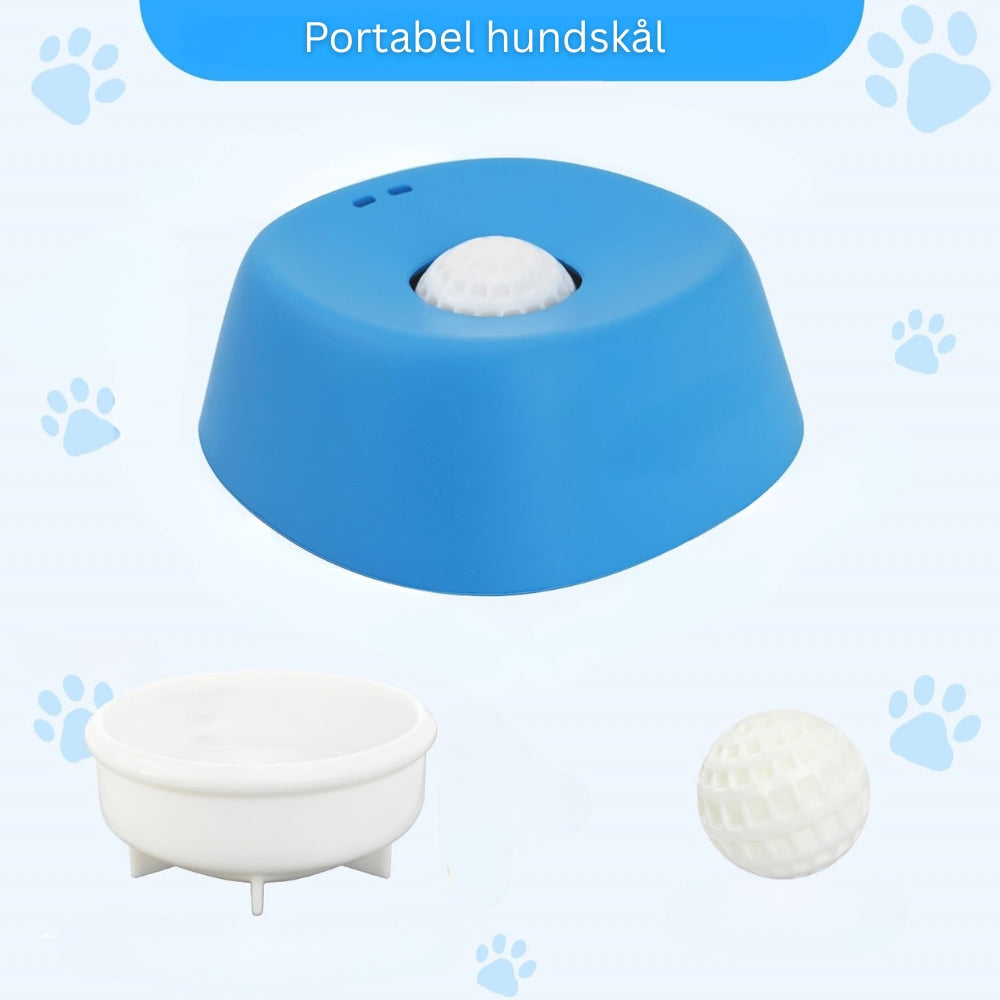 Portabel och halkfri hundslicksskål